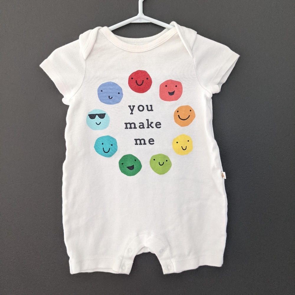Baby Gap white one piece romper